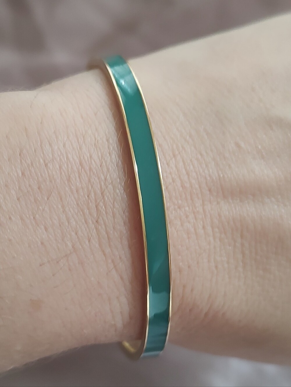 Kate Spade Teal Idiom Bangle - Picture 2 of 6